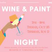 Wine & Paint Night (Ages 19+)